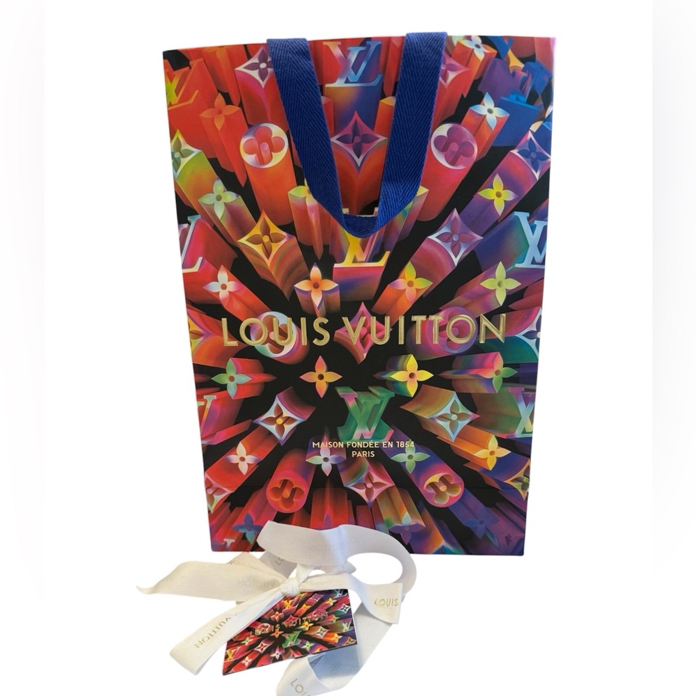 Louis Vuitton Special Edition Shopping Bag Ribbon & Card –Authentic LV Packaging